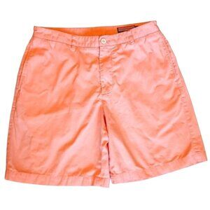 Vineyard Vines Cotton Shorts Men's Size 35 Orange Summer Excellent very gently u